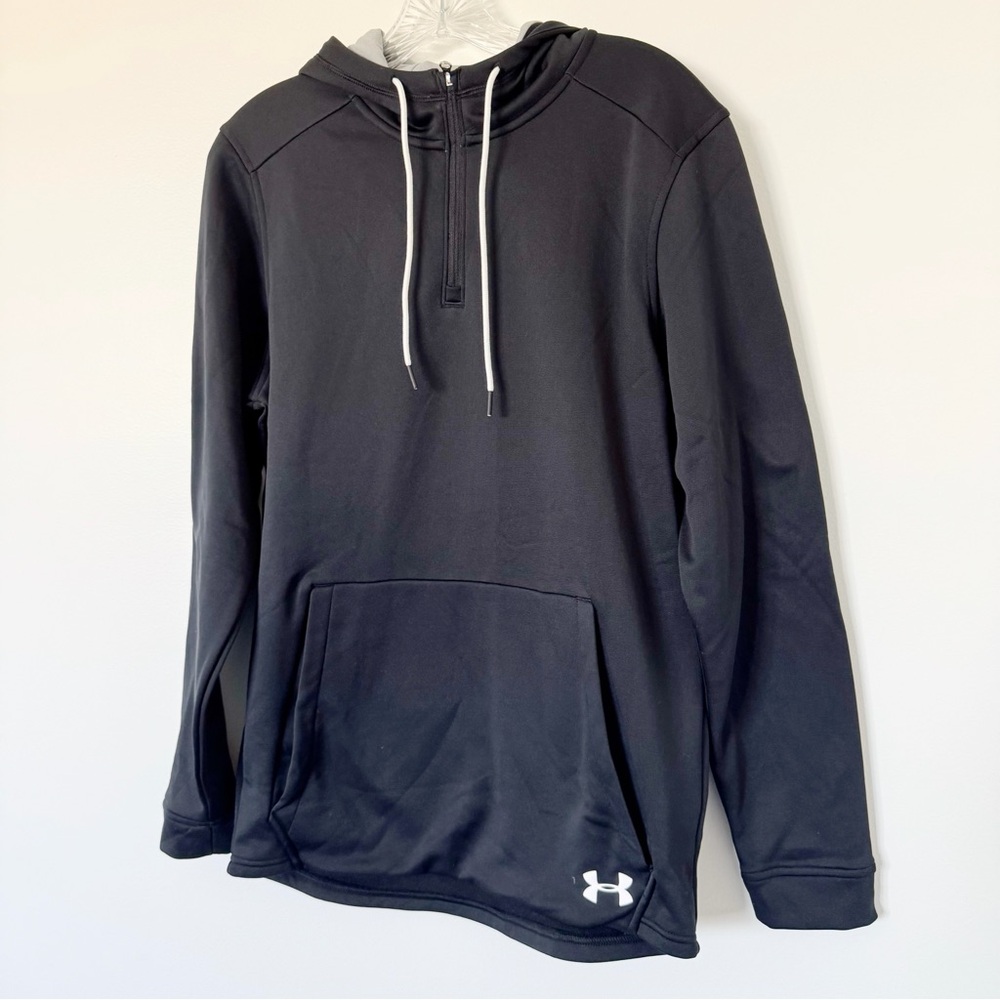 NWT Under Armour Black Quarter Zip Sweatshirt Small